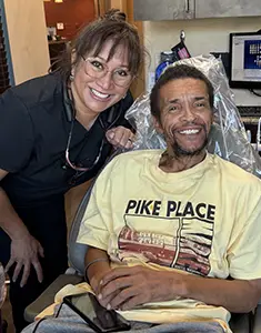 Photograph from the MANA House veterans dental care program